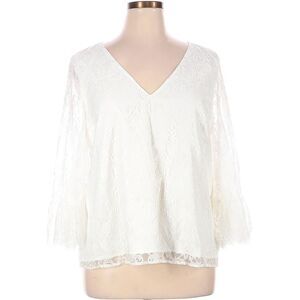 Modcloth XL lace white shirt